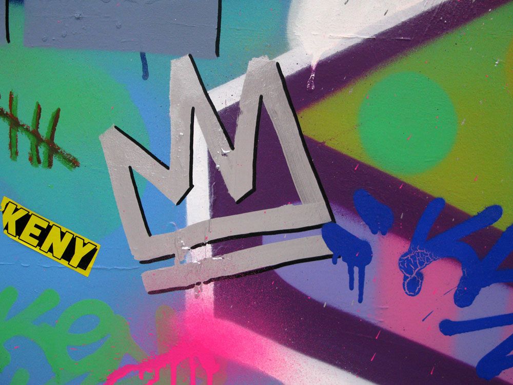Tableau de KENY a pour titre FUNKY style graffiti, street art dim : KENYprix:800