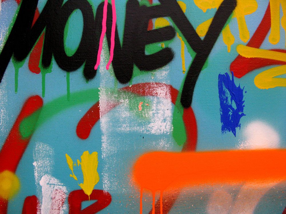 Tableau de KENY a pour titre COLORAMAX 12 style graffiti, street art dim : KENYprix:450