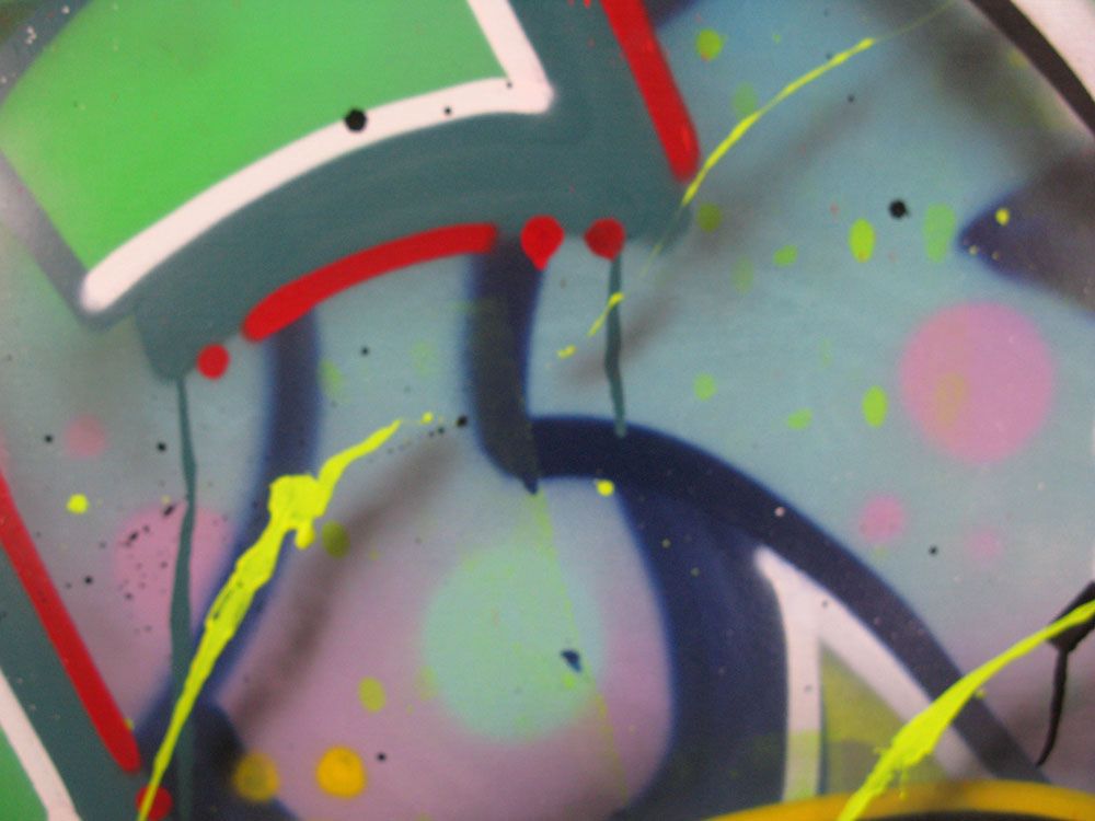 Tableau de KENY a pour titre GRAFFART style graffiti, street art dim : KENYprix:800