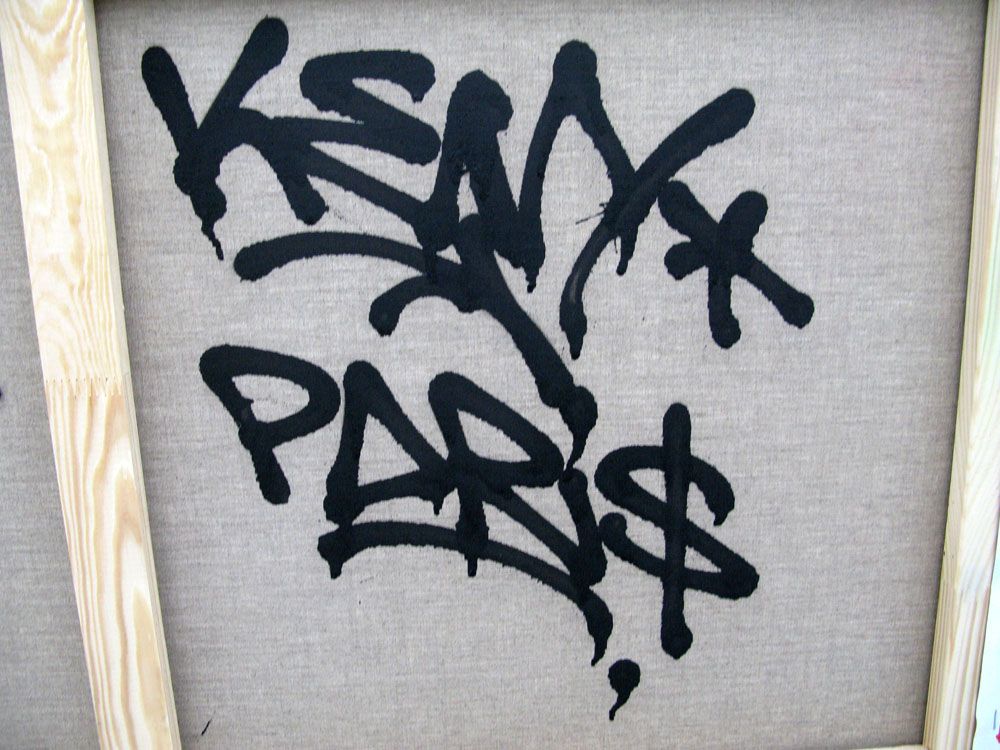Tableau de KENY a pour titre GRAFFART style graffiti, street art dim : KENYprix:800
