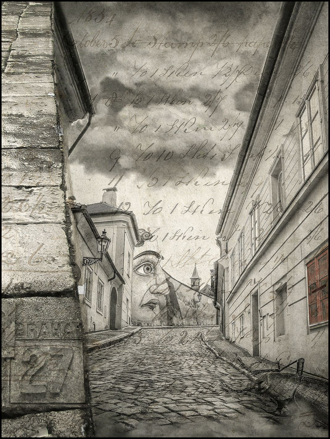 Editions d'art de OliR a pour titre Kafka style figuratif, graphique dim : OliRprix:70