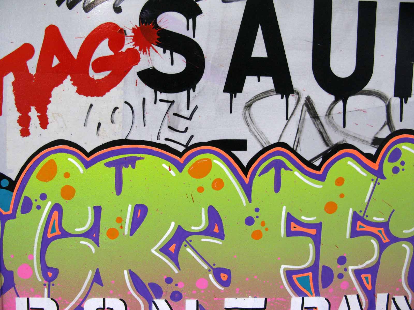 Tableau de KENY a pour titre Don't paint style graffiti, street art dim : KENYprix:400