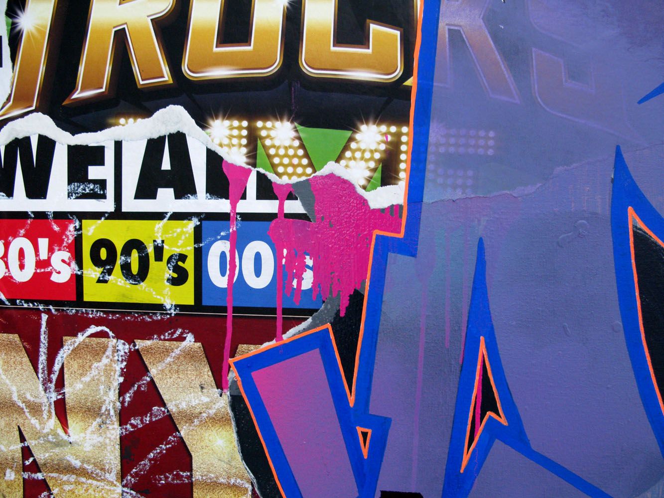 Tableau de KENY a pour titre NYC style graffiti, street art dim : KENYprix:1000