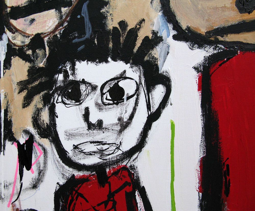 Tableau de LARBI ZAIDI a pour titre SANS TITRE 8 style street art dim : LARBI ZAIDIprix: