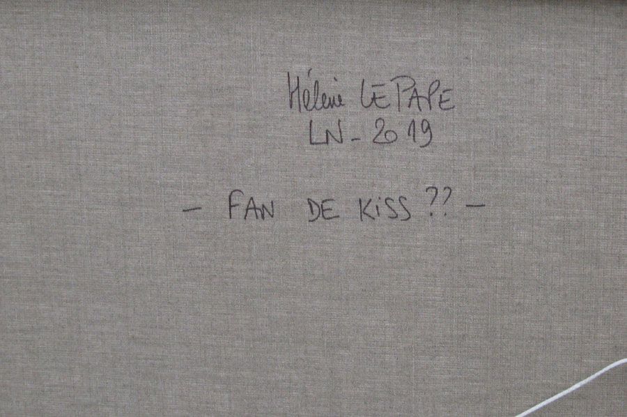 Tableau de LN LE PAPE a pour titre FAN DE KISS style graphique dim : LN LE PAPEprix: