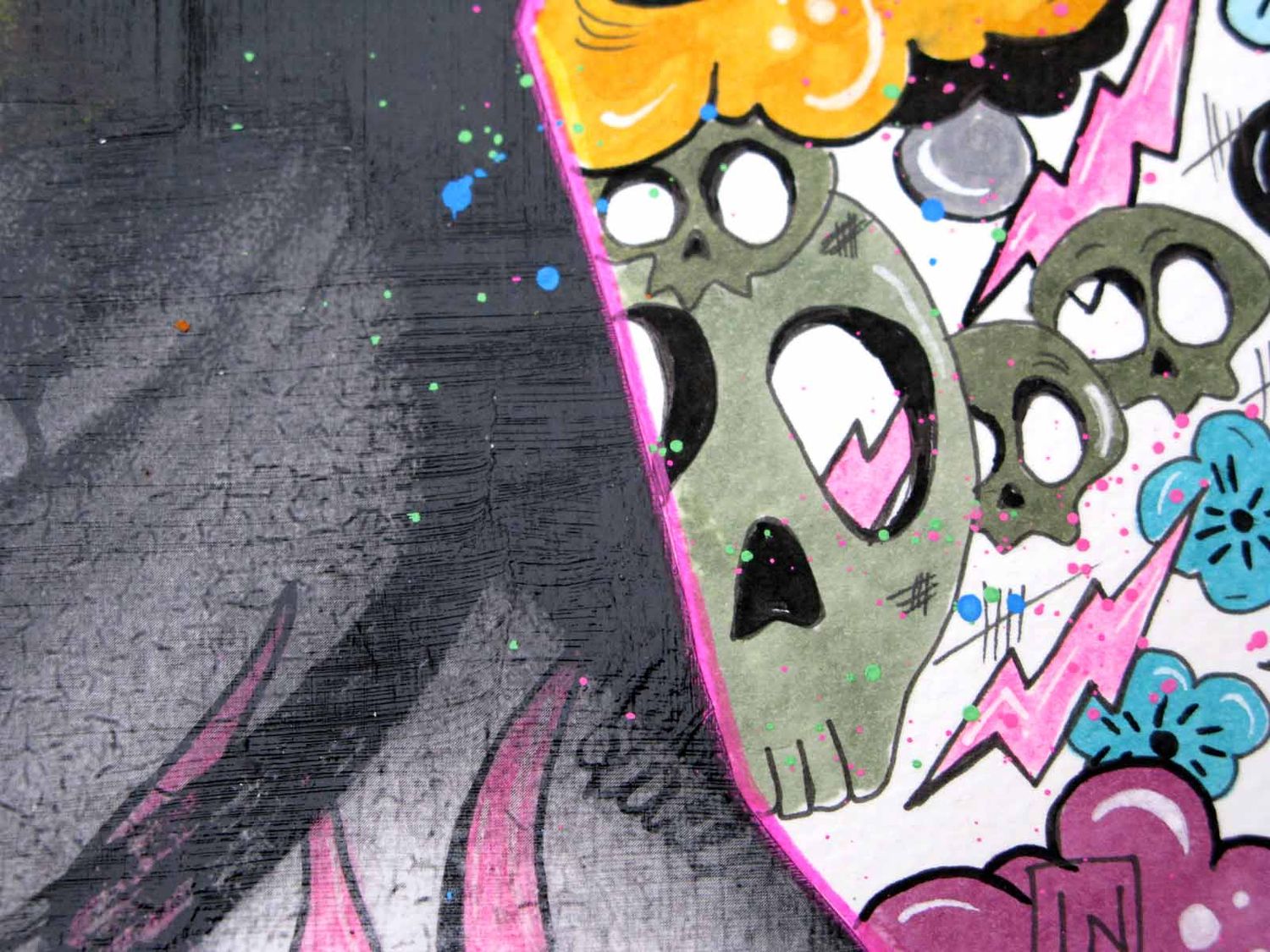 Dessin de LN LE PAPE a pour titre La bombe style graphique dim : LN LE PAPEprix:80