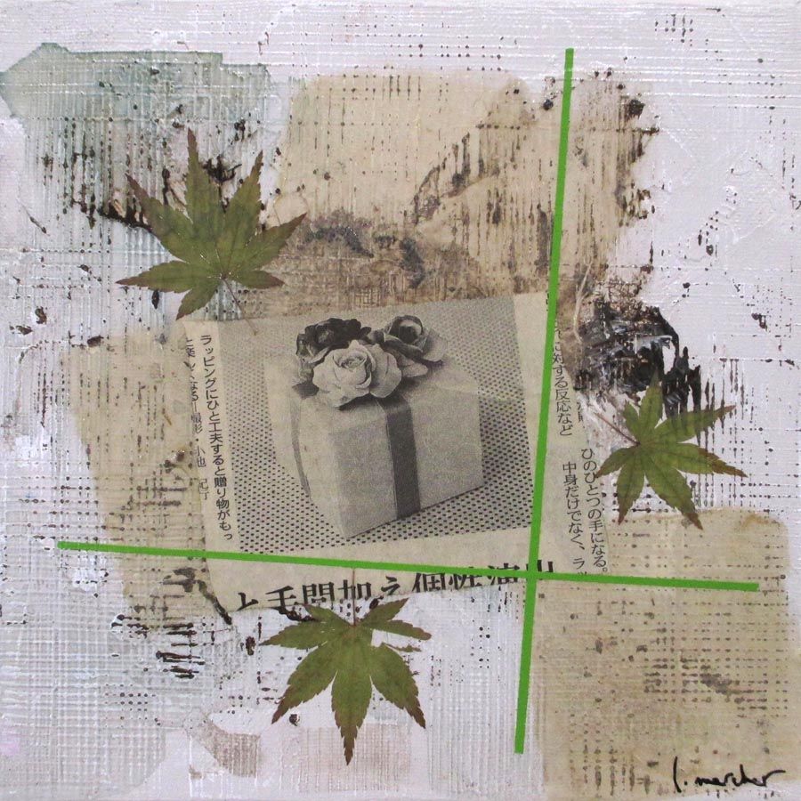 Tableau de LUDOVIC MERCHER a pour titre LEAVES style no dim : LUDOVIC MERCHERprix: