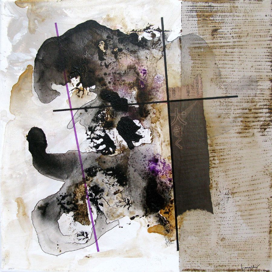 Tableau de LUDOVIC MERCHER a pour titre ENIGME style no dim : LUDOVIC MERCHERprix: