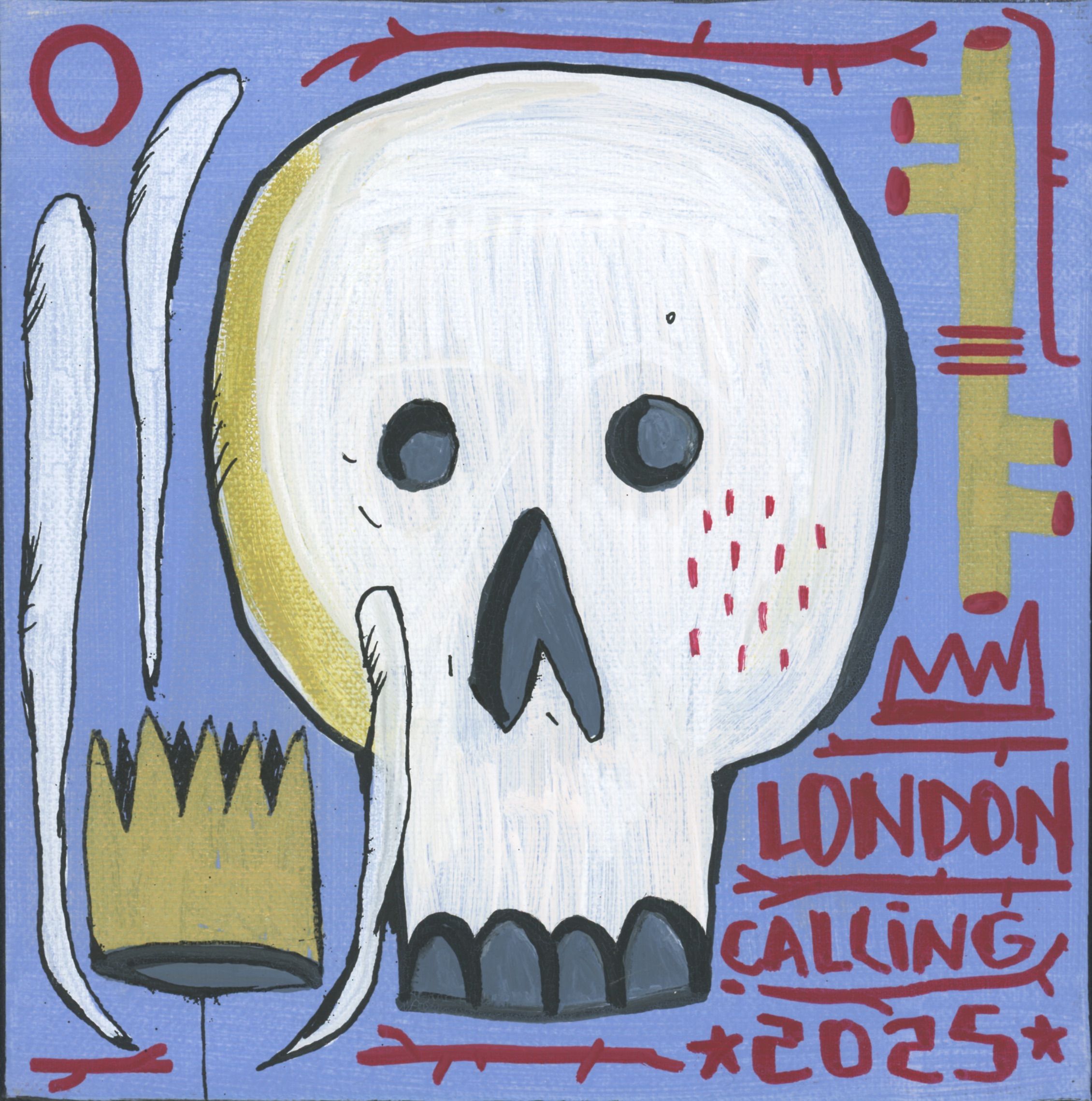 Tableau de TAREK a pour titre London Calling style street art dim : TAREKprix:150