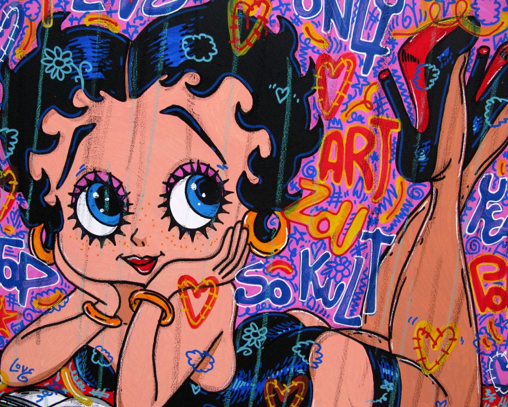 Tableau de RICO SAB a pour titre Love betty style graphique dim : RICO SABprix:600