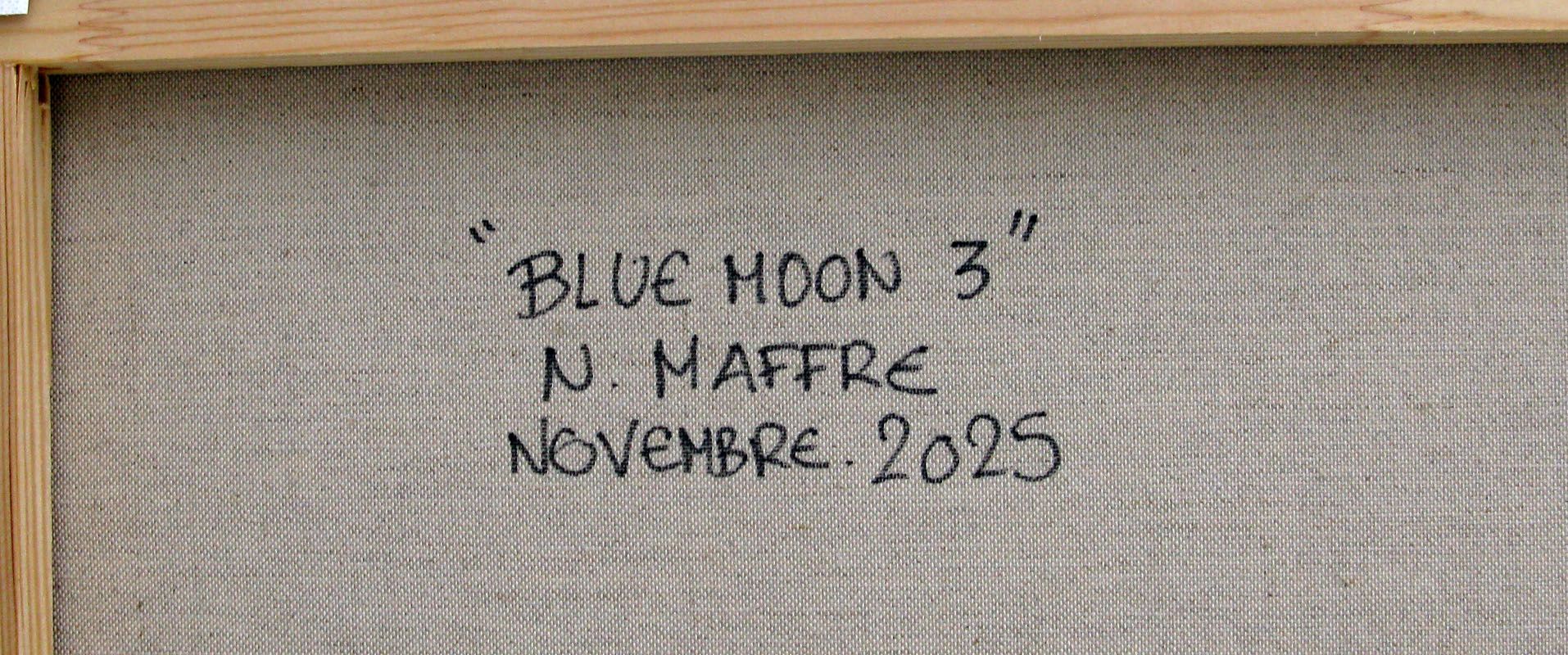 Tableau de N MAFFRE a pour titre Blue moon 3 style figuratif dim : N MAFFREprix:1200