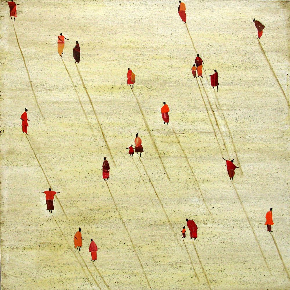 Tableau de MARCOS ZRIHEN NOWOTNY a pour titre MASSAÏ style figuratif dim : MARCOS ZRIHEN NOWOTNYprix: