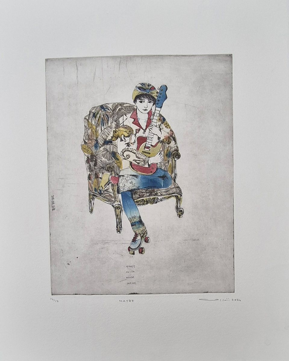 Editions d'art de ATSUKO ISHII a pour titre MAYBE style figuratif dim : ATSUKO ISHIIprix:250