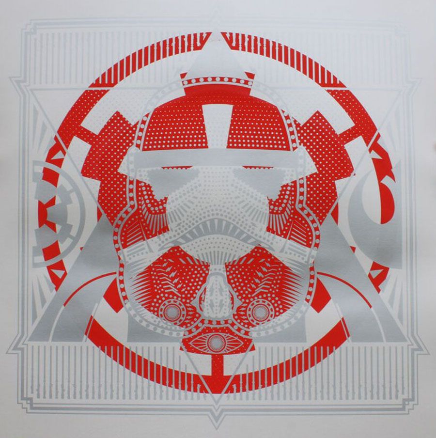 Editions d'art de JIBE a pour titre STORM TROOPER style graphique dim : JIBEprix: