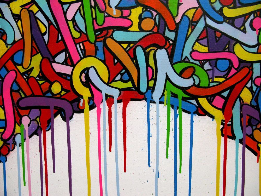 Tableau de EL GATO S. a pour titre Mandala style graffiti, street art dim : EL GATO S.prix:2500