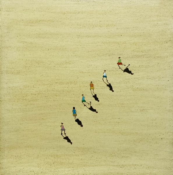 Tableau de MARCOS ZRIHEN NOWOTNY a pour titre Boys and girls online style figuratif dim : MARCOS ZRIHEN NOWOTNYprix:600
