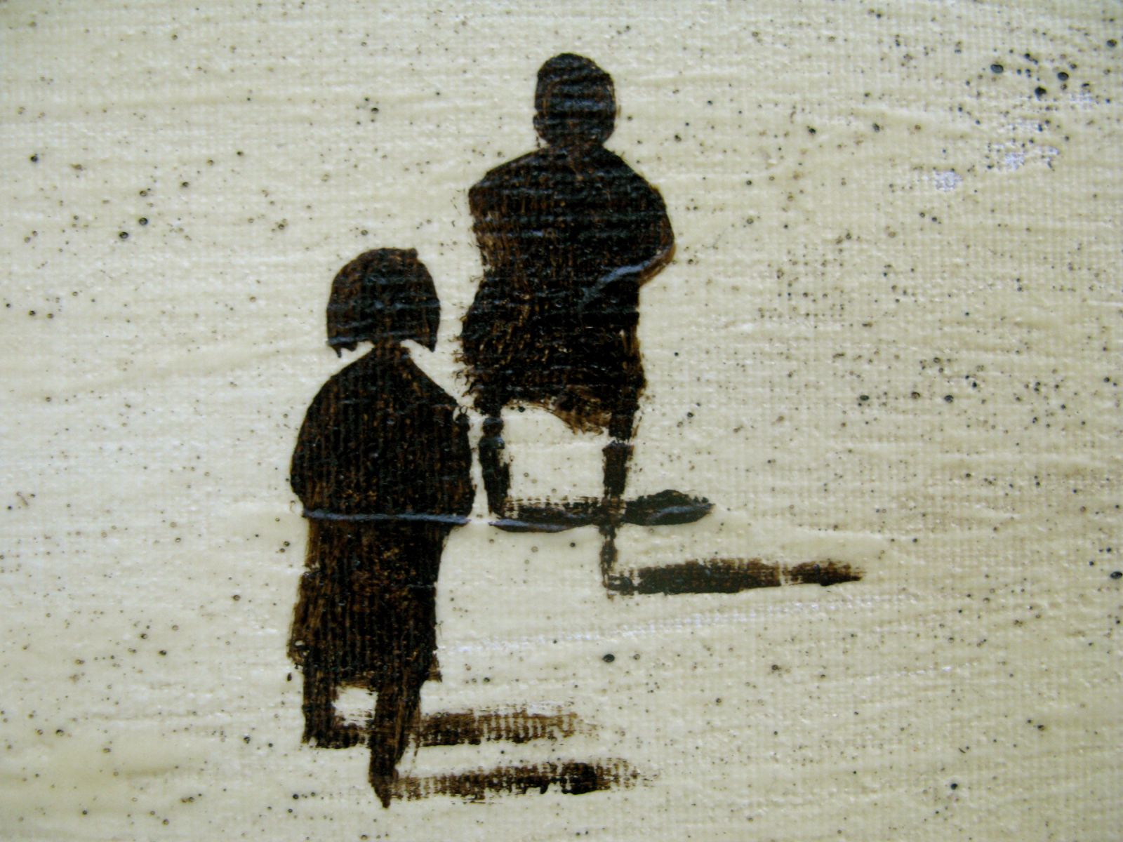 Tableau de MARCOS ZRIHEN NOWOTNY a pour titre Face to face style figuratif dim : MARCOS ZRIHEN NOWOTNYprix:80