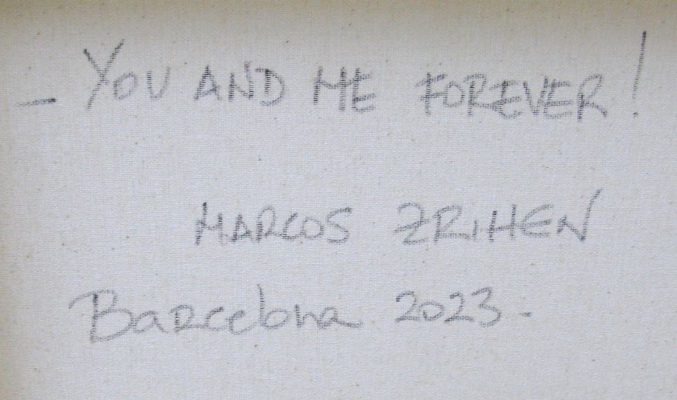 Tableau de MARCOS ZRIHEN NOWOTNY a pour titre You and me forever style figuratif dim : MARCOS ZRIHEN NOWOTNYprix:700