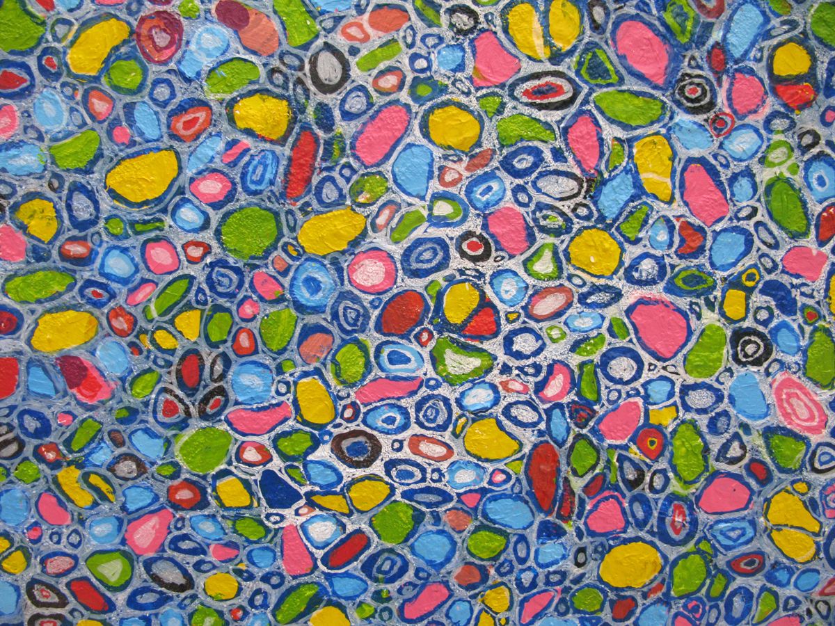 Tableau de JAVIER RAMIREZ a pour titre MICROCOLOUR 1 style abstrait dim : JAVIER RAMIREZprix:800