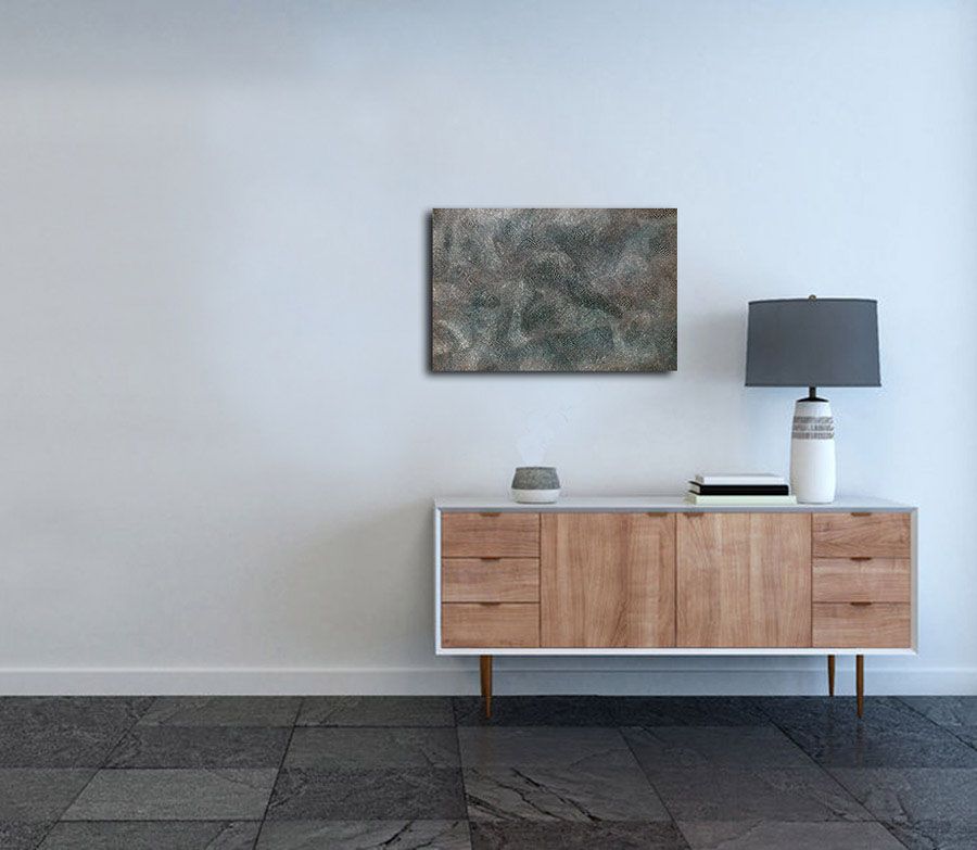 Tableau de NASH a pour titre LAGON 3 style abstrait dim : NASHprix:500