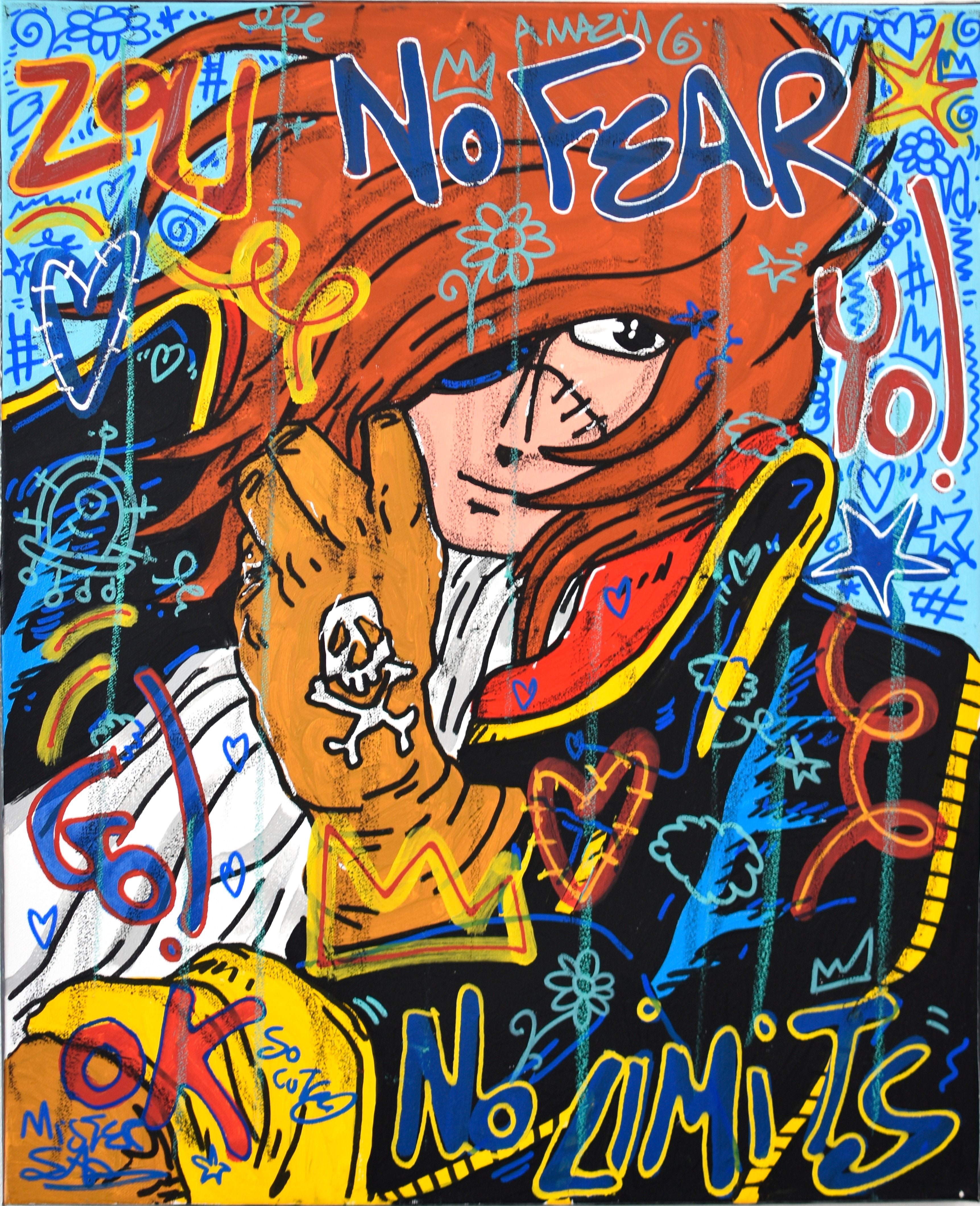 Tableau de RICO SAB a pour titre No fear Albator style street pop art dim : RICO SABprix:260