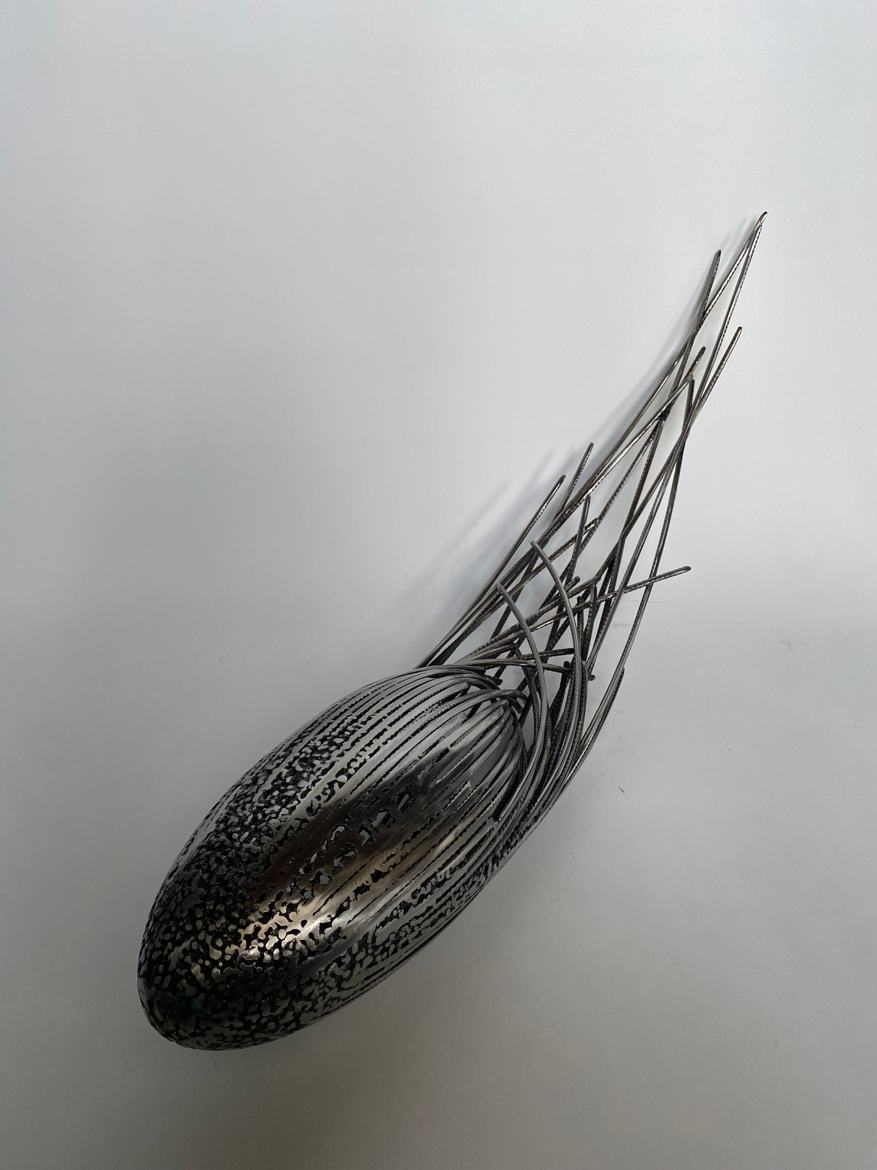 Sculpture de SERGE GUARNIERI a pour titre OEUF COSMIQUE 20 style no dim : SERGE GUARNIERIprix:1600