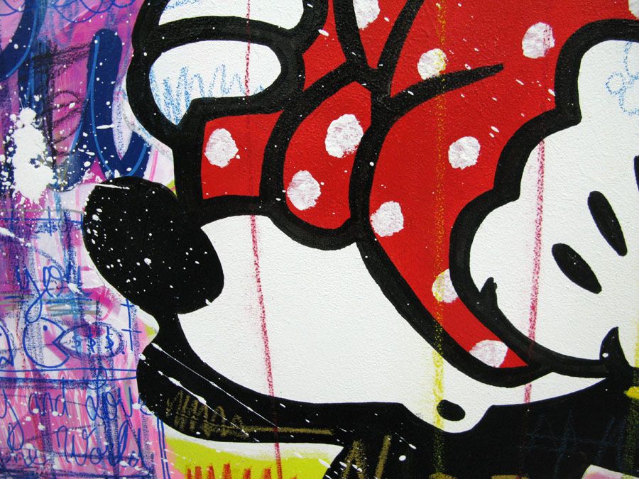 Tableau de ONIZBAR a pour titre Who's there style street pop art, graphique dim : ONIZBARprix:1000