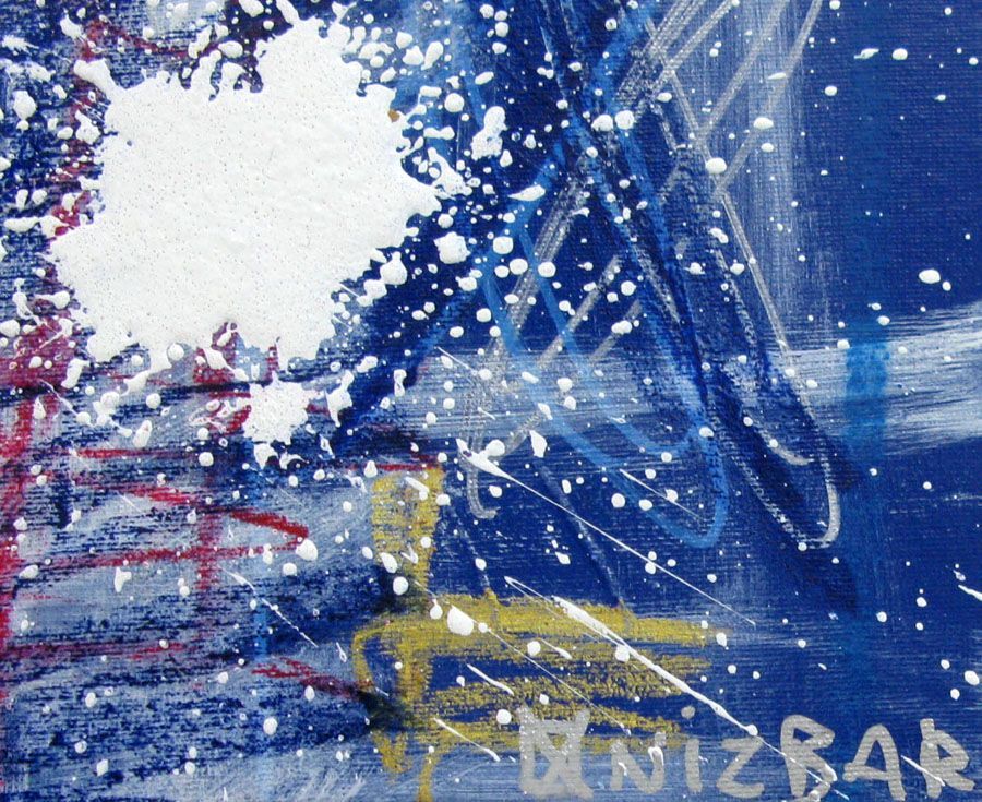 Tableau de ONIZBAR a pour titre Who's there style street pop art, graphique dim : ONIZBARprix:1000