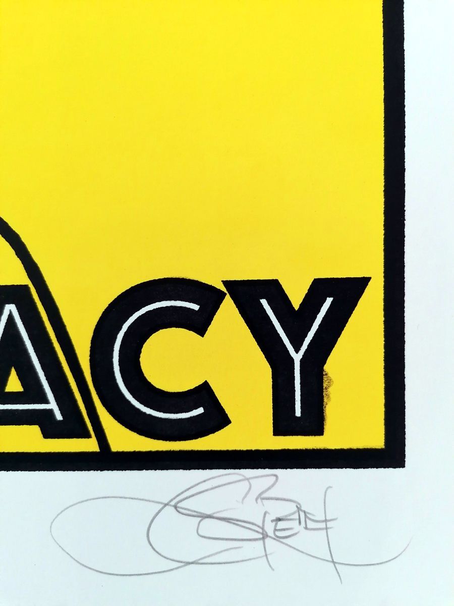 Editions d'art de CHUCK SPERRY a pour titre OUR FUTURE , OUR DEMOCRACY TEST JAUNE style figuratif dim : CHUCK SPERRYprix:600
