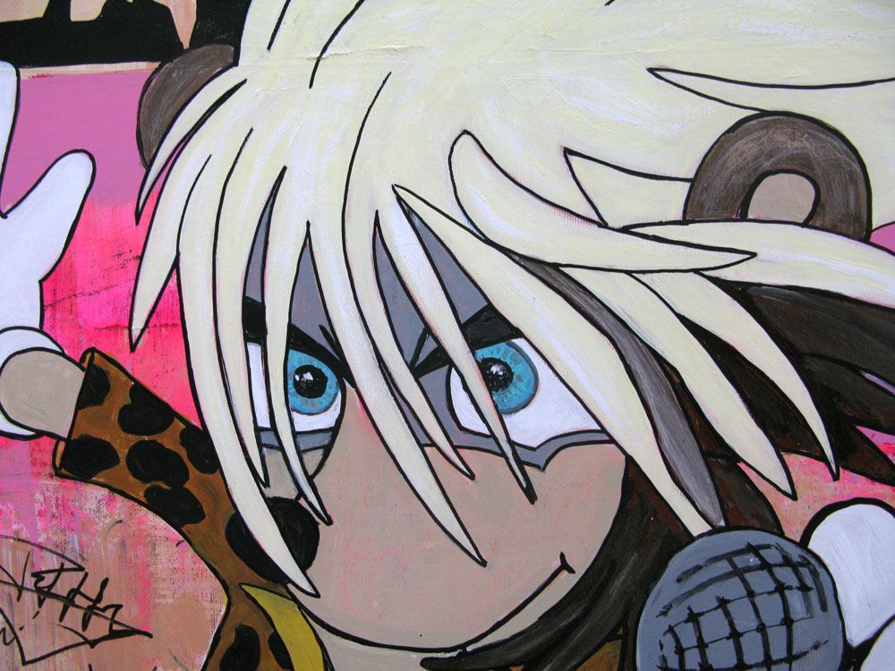 Tableau de PATRICIA GADISSEUR a pour titre THE ROLLING STONES style street pop art dim : PATRICIA GADISSEURprix: