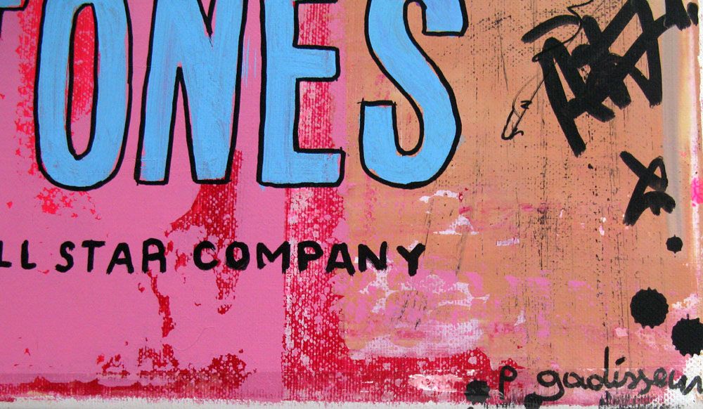Tableau de PATRICIA GADISSEUR a pour titre THE ROLLING STONES style street pop art dim : PATRICIA GADISSEURprix: