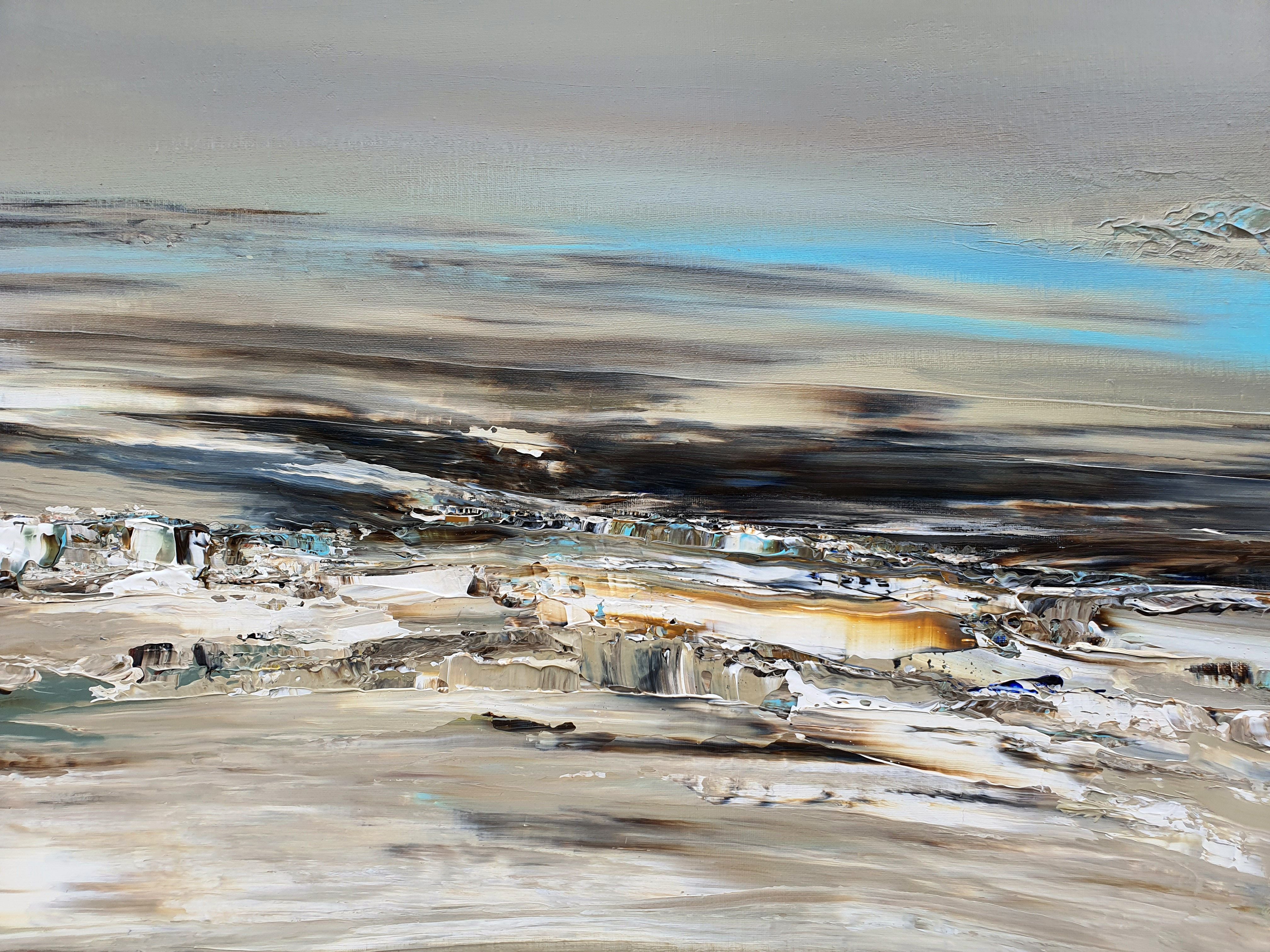 Tableau de RUELLE NICOLAS a pour titre PREMIER JOUR style abstrait dim : RUELLE NICOLASprix:1000