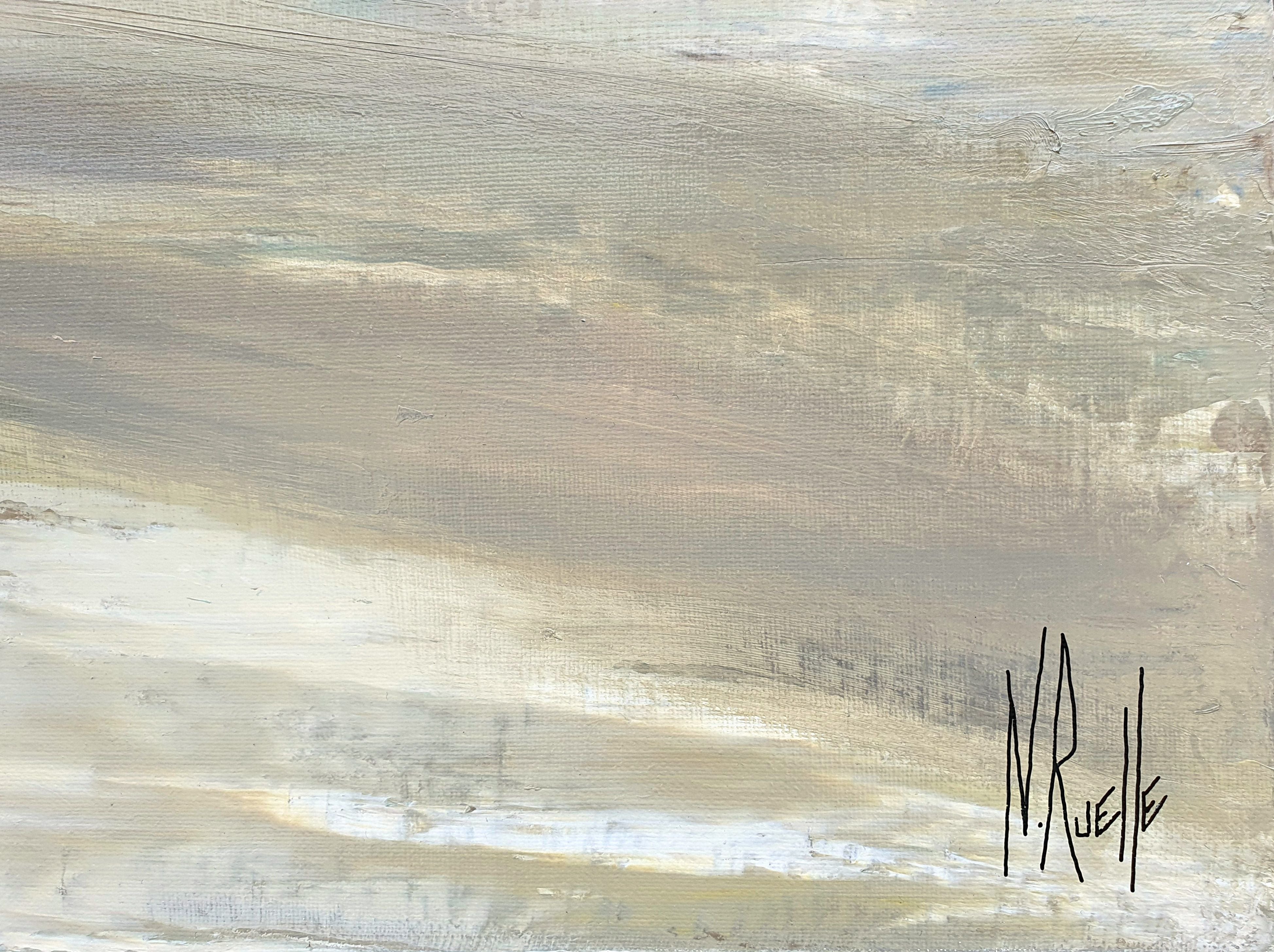 Tableau de RUELLE NICOLAS a pour titre PREMIER JOUR style abstrait dim : RUELLE NICOLASprix:1000
