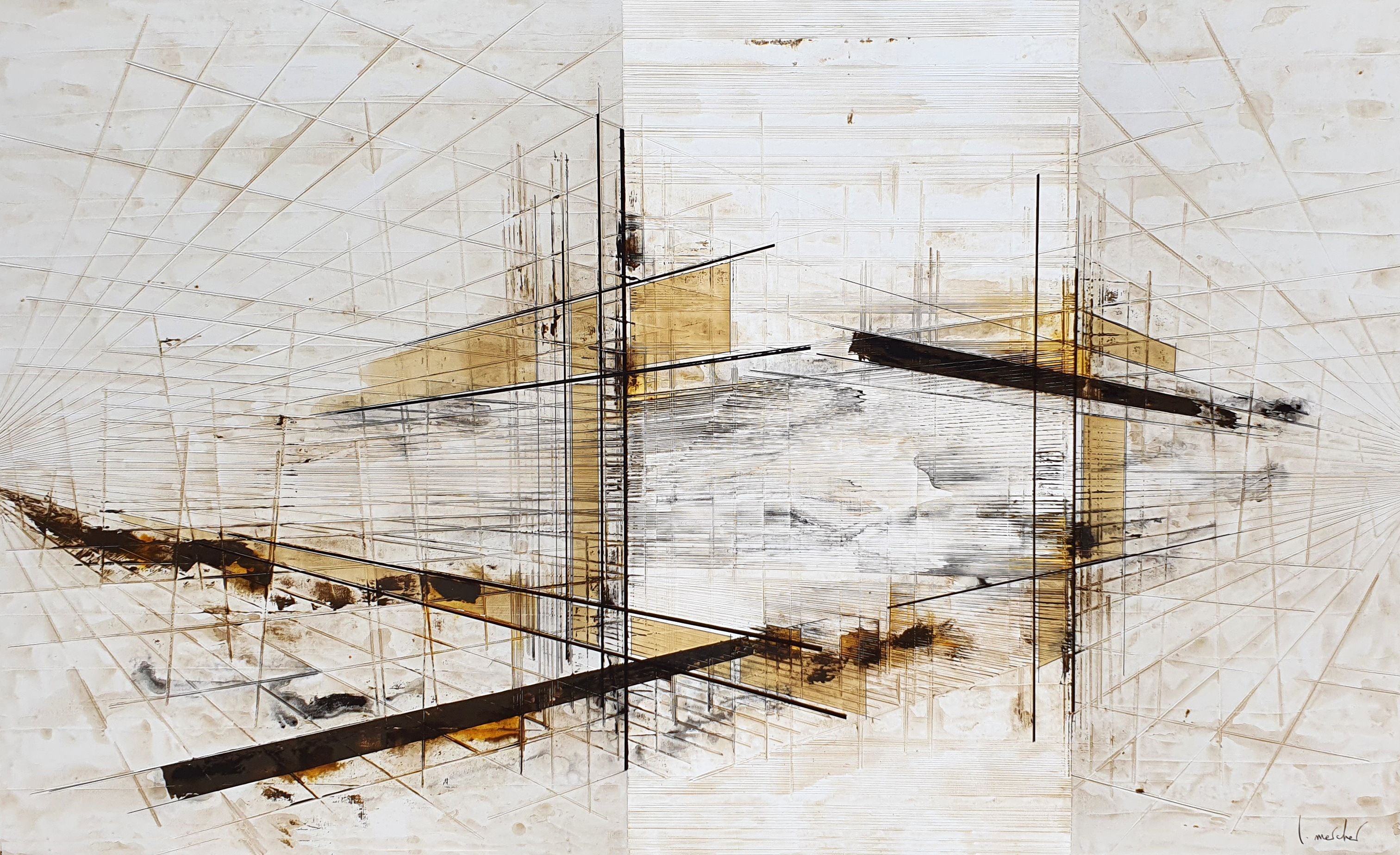 Tableau de LUDOVIC MERCHER a pour titre PROJECT style no dim : LUDOVIC MERCHERprix:1500