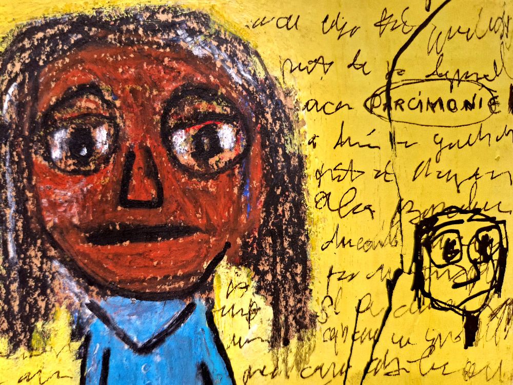 Tableau de LARBI ZAIDI a pour titre PARCIMONIE I style figuratif dim : LARBI ZAIDIprix:120