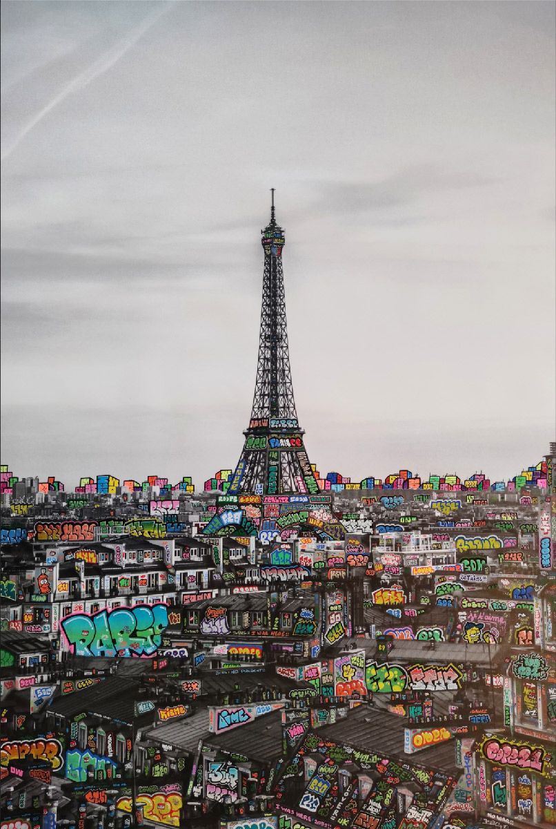 Editions d'art de BLACH a pour titre Paris French Touch style street art dim : BLACHprix:220