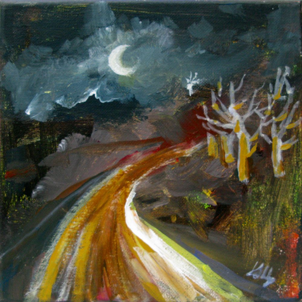 Tableau de IVAN TZONEV a pour titre La route-4 style figuratif dim : IVAN TZONEVprix:80