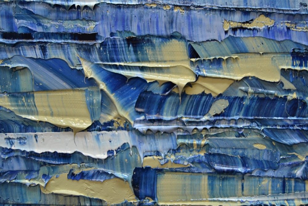 Tableau de ALAIN BECANNE a pour titre Peinture abstraite 04-2025-29 style abstrait dim : ALAIN BECANNEprix:900