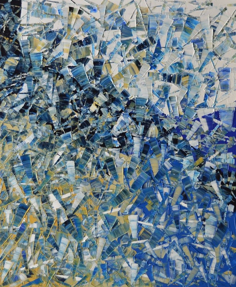Tableau de ALAIN BECANNE a pour titre Peinture abstraite 04-2025-34 style abstrait dim : ALAIN BECANNEprix:950