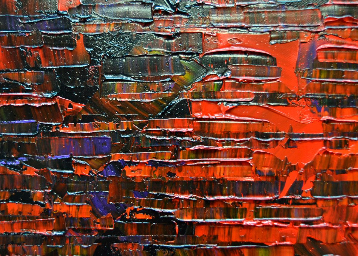 Tableau de ALAIN BECANNE a pour titre PEINTURE 08-2023-59 style abstrait dim : ALAIN BECANNEprix:850