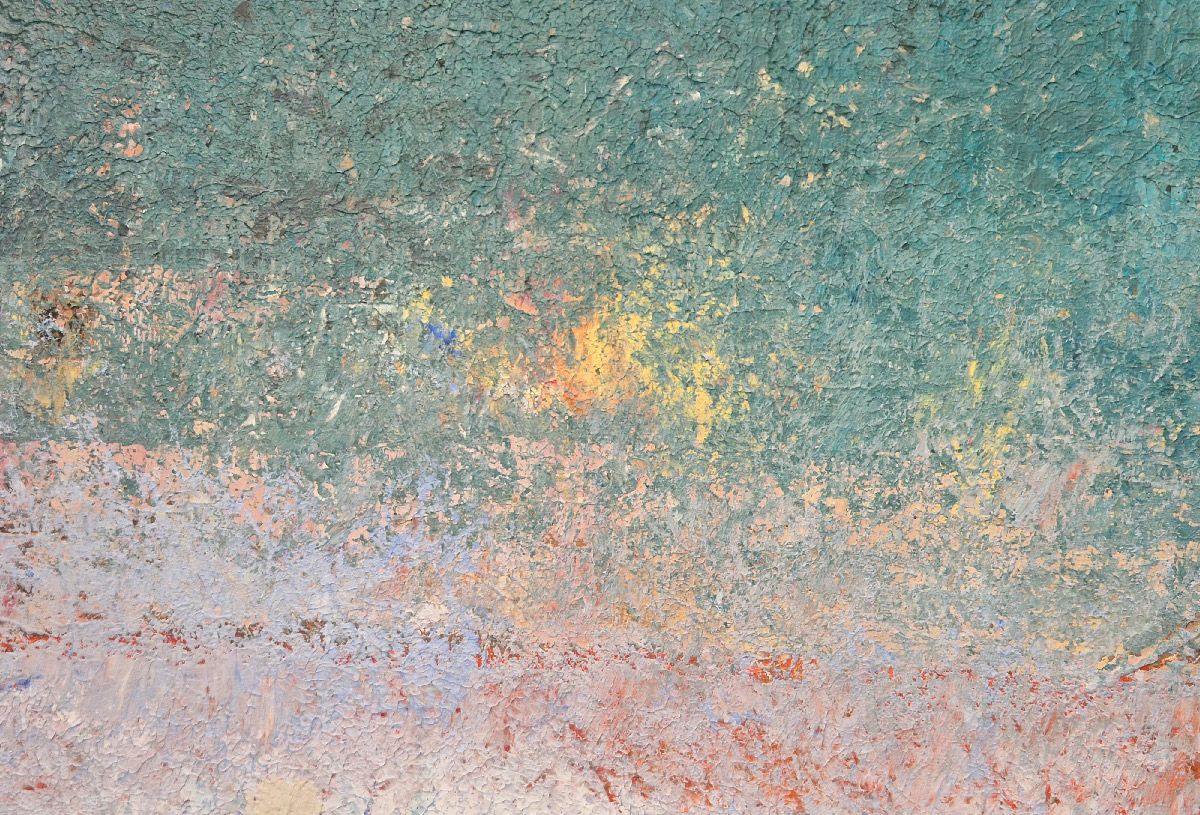 Tableau de N MAFFRE a pour titre La plaine 1 style figuratif dim : N MAFFREprix:700