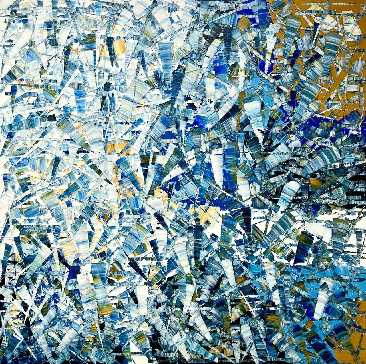 Tableau de ALAIN BECANNE a pour titre Peinture abstraite 04-2025-32 style abstrait dim : ALAIN BECANNEprix:1200