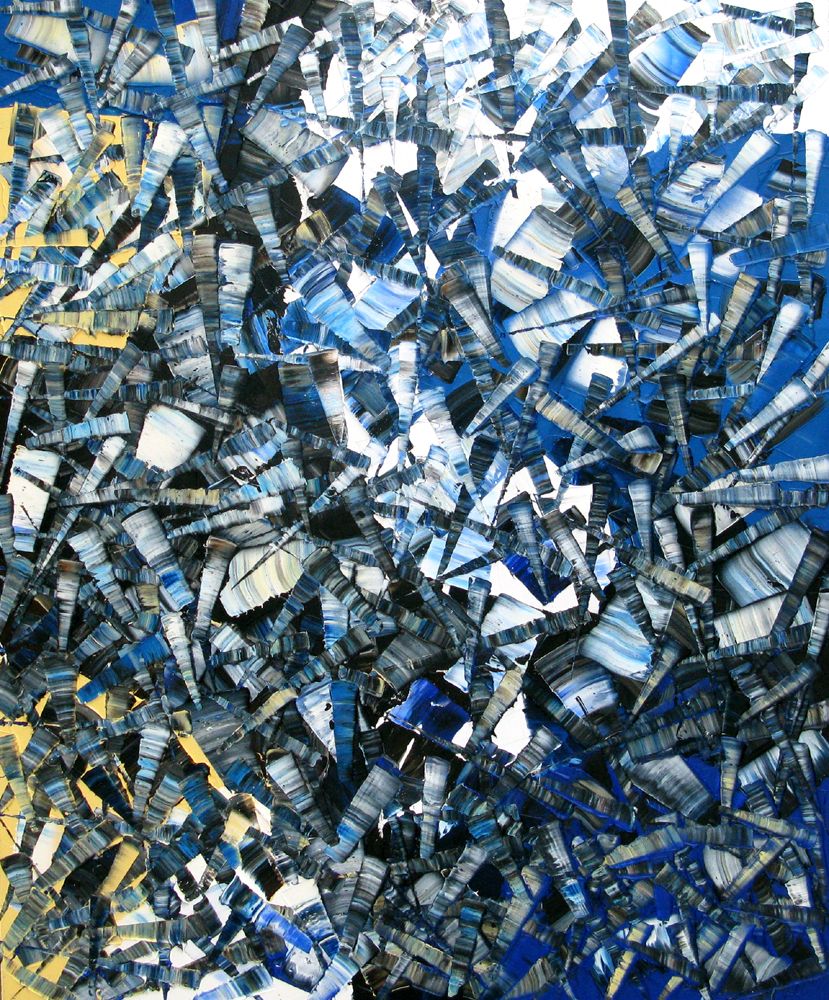 Tableau de ALAIN BECANNE a pour titre Peinture abstraite 08-2025-41 style abstrait dim : ALAIN BECANNEprix:750
