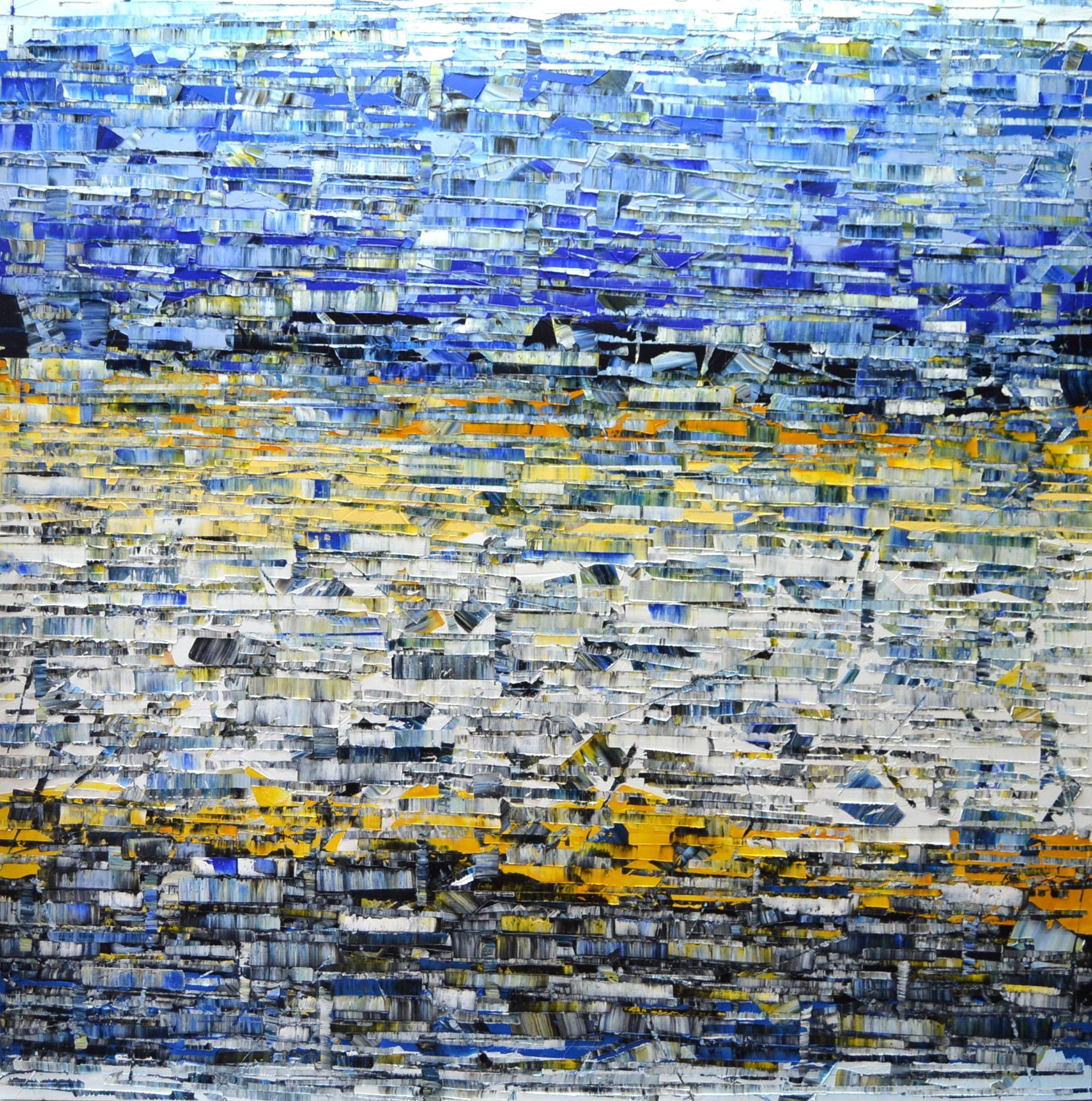 Tableau de ALAIN BECANNE a pour titre Peinture 03-2025-21 style abstrait dim : ALAIN BECANNEprix:1700