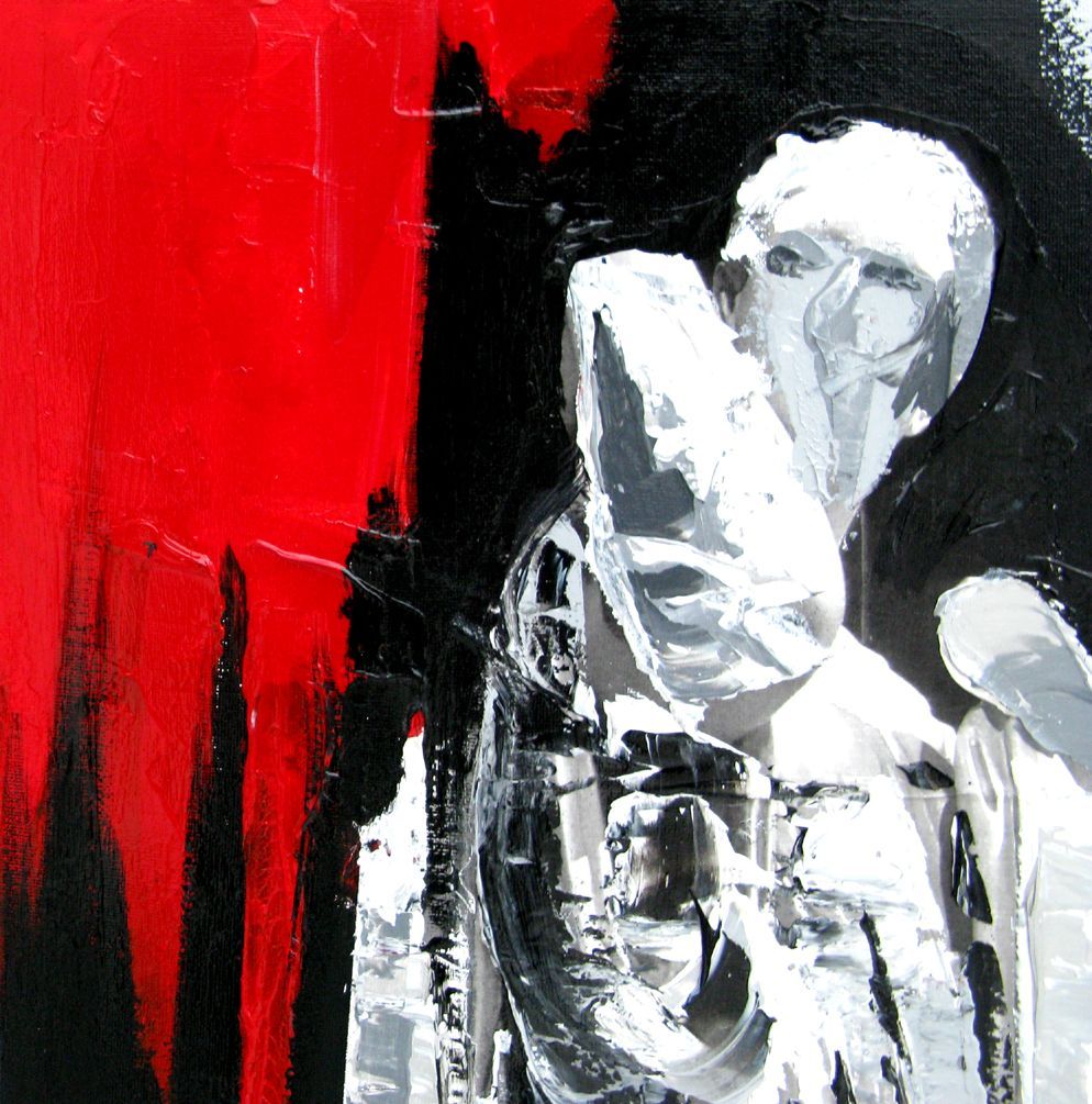 Tableau de FARID AMRAR a pour titre Persistance style abstrait dim : FARID AMRARprix:380