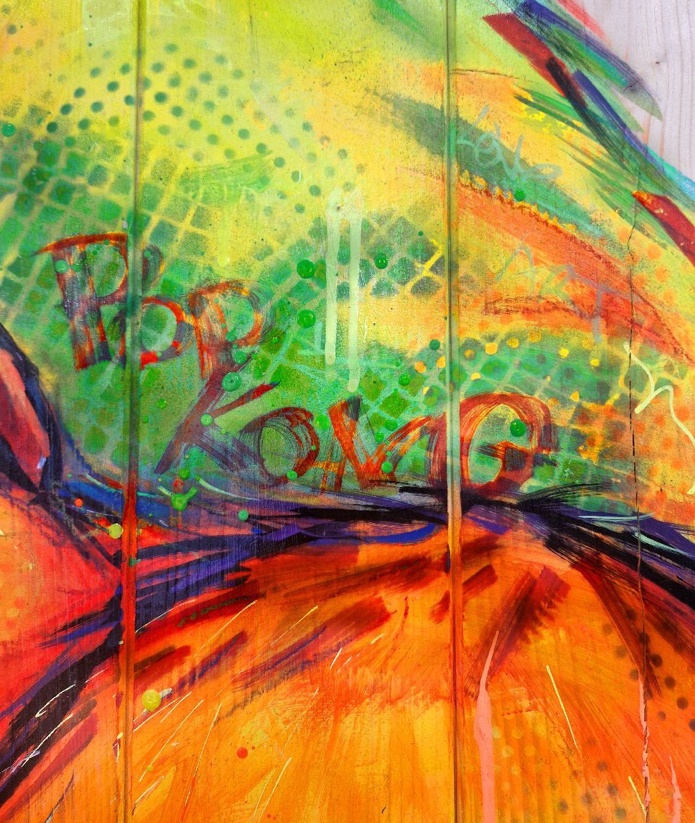 Tableau de ART HM a pour titre Pop Kong UV style street art dim : ART HMprix:1200
