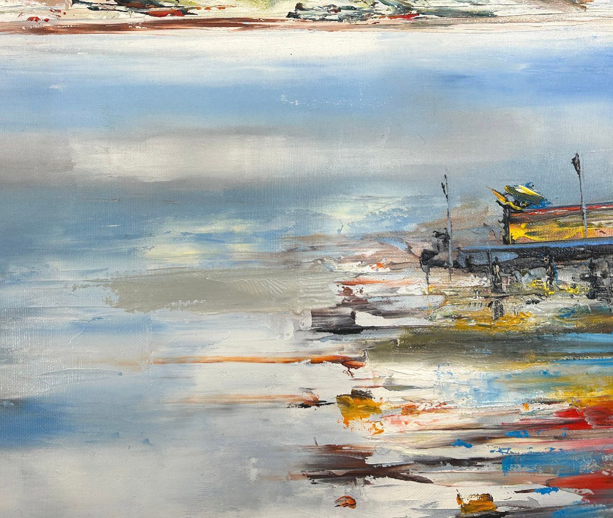 Tableau de PHIL a pour titre Dans la baie style figuratif dim : PHILprix:600
