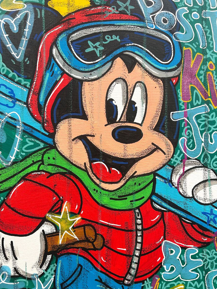 Tableau de RICO SAB a pour titre King of jump style street pop art dim : RICO SABprix:450