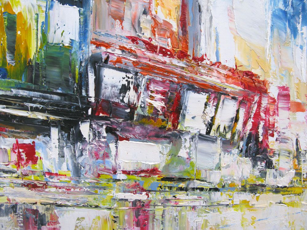 Tableau de PHIL a pour titre Timesquare style figuratif dim : PHILprix:700