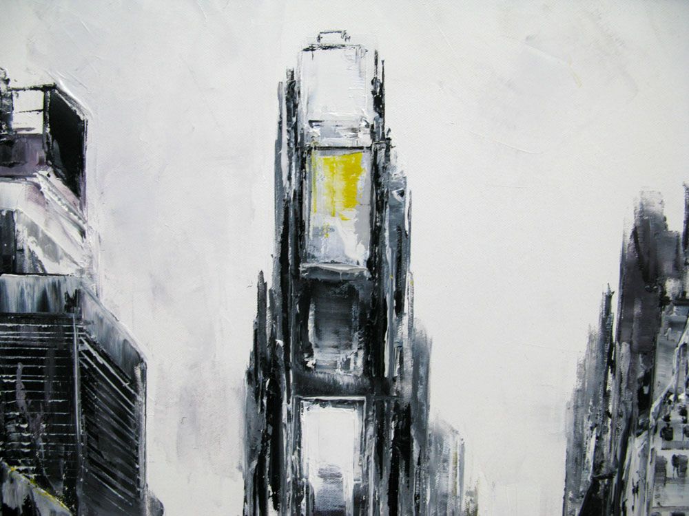 Tableau de PHIL a pour titre Time Square, NY style figuratif dim : PHILprix:850
